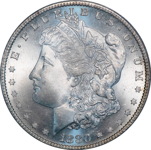 (7118) 1880-S $1 PCGS MS65 Gold CAC