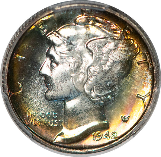 (5077) 1942 10C PCGS PR67+