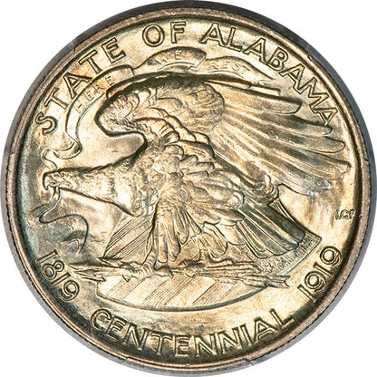 (9225) 1921 50C Alabama 2x2 PCGS MS66