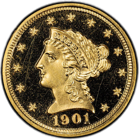 (7927) 1901 $2.50 PCGS PR65DCAM