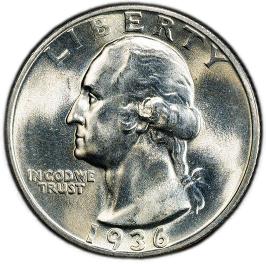 (5801) 1936-D 25C PCGS MS67