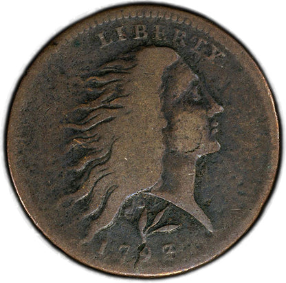 (474) 1793 1C Wreath, S-11b PCGS VG08