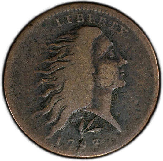 (474) 1793 1C Wreath, S-11b PCGS VG08