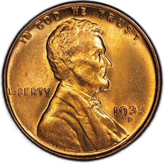 (2632) 1933-D 1C PCGS MS66+RD CAC