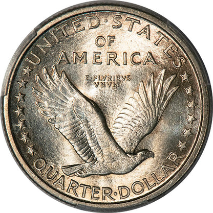 (5709) 1917-D 25C Type 1 PCGS MS65FH