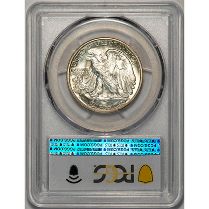 (6607) 1939-D 50C PCGS MS67
