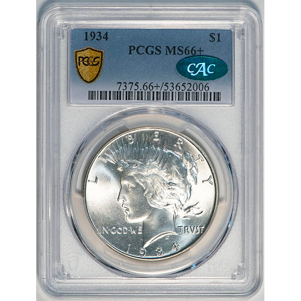 (7375) 1934 $1 PCGS MS66+ CAC