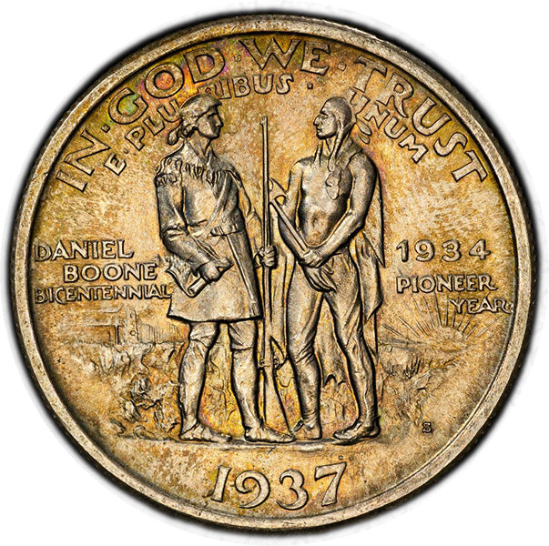 (9272) 1937-S 50C Boone PCGS MS66 CAC