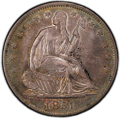 (6267) 1851-O 50C PCGS XF45