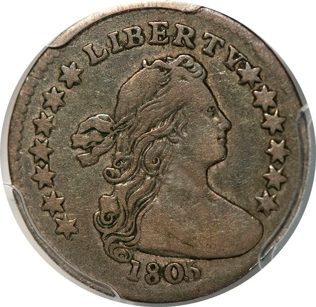 (4272) 1805 H10C V-1, LM-1, R.4 PCGS VF35 CAC