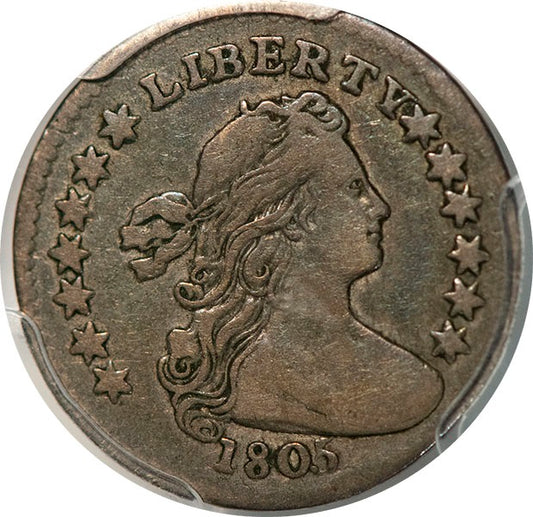 (4272) 1805 H10C V-1, LM-1, R.4 PCGS VF35 CAC