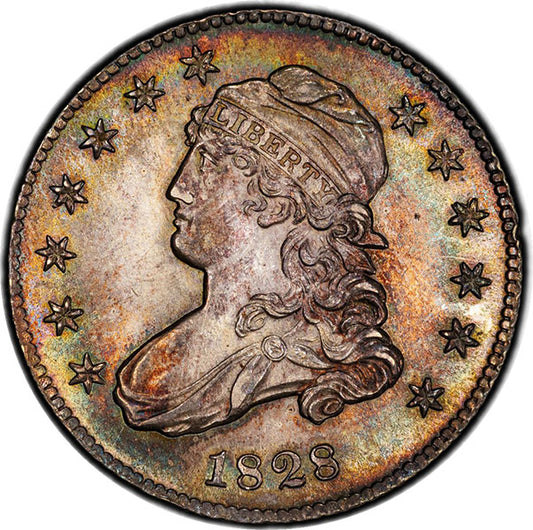 (5342) 1828 25C B-1, R.1 PCGS MS65+