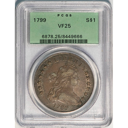 (6878) 1799 $1 Old Holder BB-152, B-15 PCGS VF25