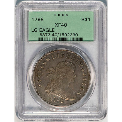 (6873) 1798 $1 Old Holder BB-96, B-5, R.3 PCGS XF40