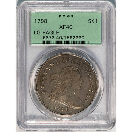 (6873) 1798 $1 Old Holder BB-96, B-5, R.3 PCGS XF40