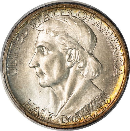 (9274) 1938 50C Boone PCGS MS67 CAC