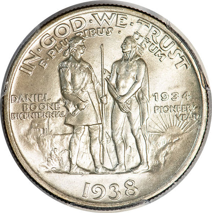 (9274) 1938 50C Boone PCGS MS67 CAC