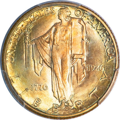 (7466) 1926 $2.50 Sesquicentennial PCGS MS66+ CAC