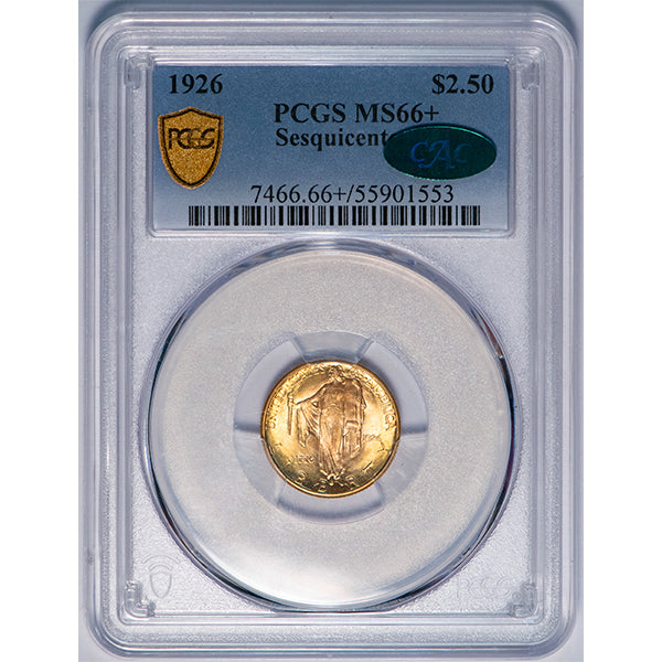 (7466) 1926 $2.50 Sesquicentennial PCGS MS66+ CAC
