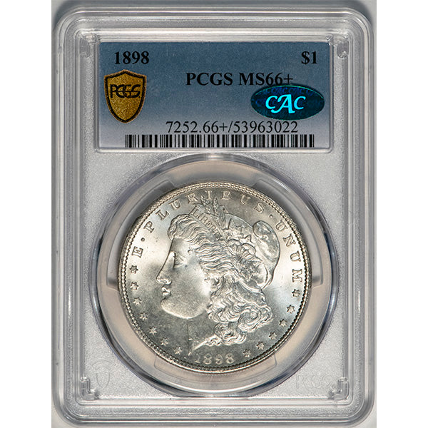 (7252) 1898 $1 PCGS MS66+ CAC