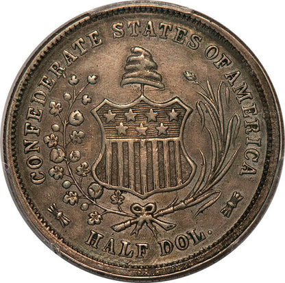 (6306) 1861 50C CSA Restrike PCGS XF45 ***