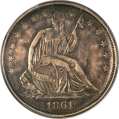 (6306) 1861 50C CSA Restrike PCGS XF45 ***