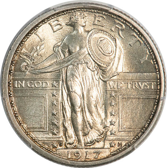 (5711) 1917-S 25C Type 1 PCGS MS64FH