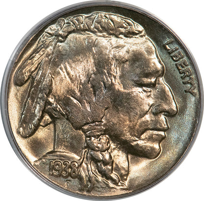 (3984) 1938-D 5C Buffalo PCGS MS65 Gold CAC
