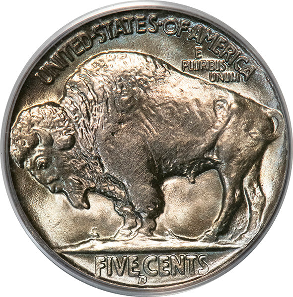 (3984) 1938-D 5C Buffalo PCGS MS65 Gold CAC
