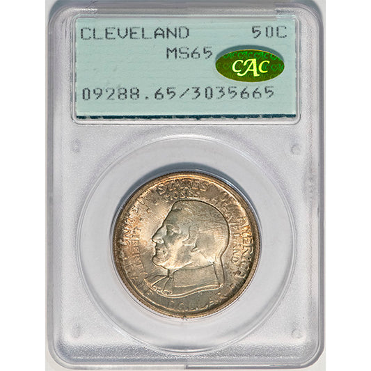 (9288) 1936 50C Cleveland PCGS MS65 Gold CAC