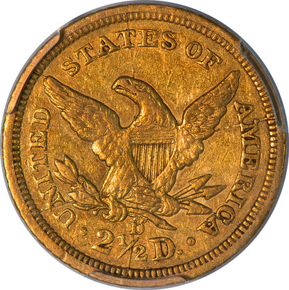 (7719) 1840-D $2.50 PCGS AU50