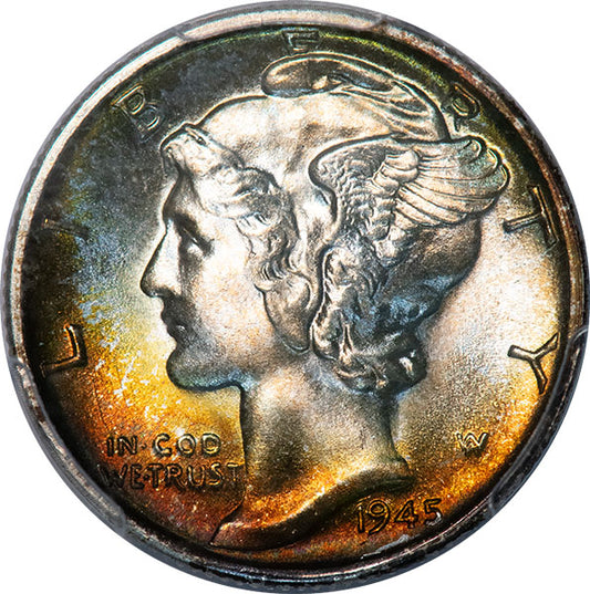 (5061) 1945-S 10C PCGS MS68FB