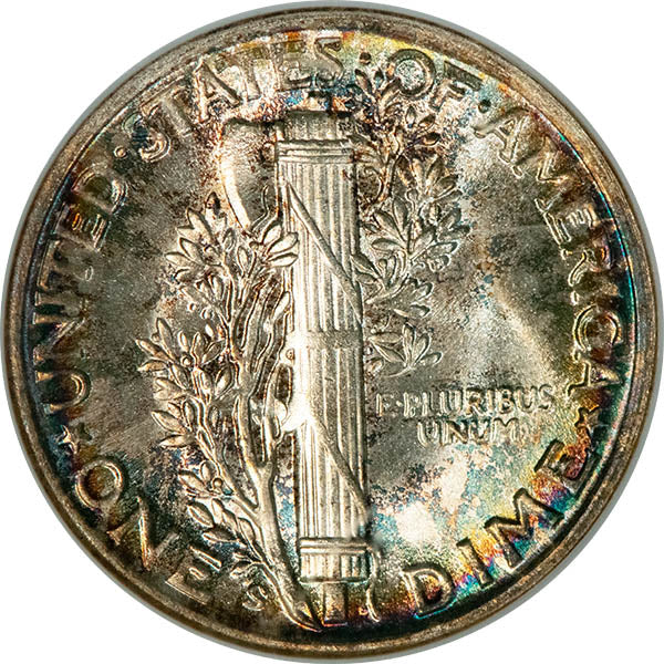 (5060) 1945-S 10C NGC MS65 Gold CAC