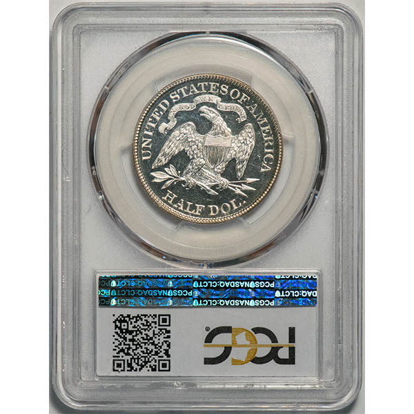 (6448) 1887 50C PCGS PR66+DCAM CAC