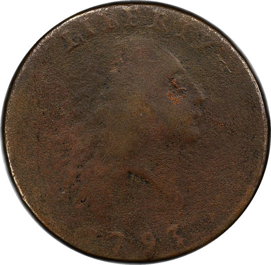 (1340) 1793 1c PCGS Gen Environmental Damage VG Detail, S-1