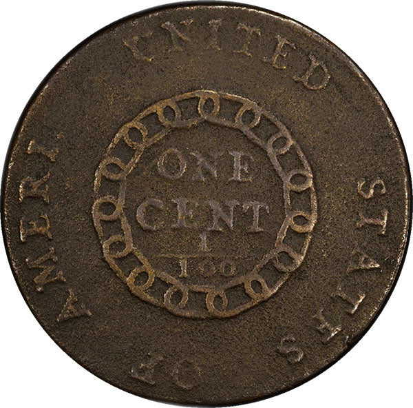 (1340) 1793 1c PCGS Gen Environmental Damage VG Detail, S-1