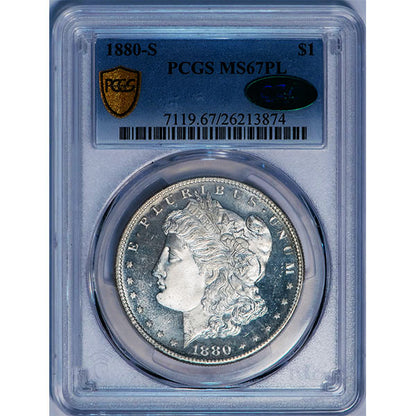 (7119) 1880-S $1 PCGS MS67PL CAC