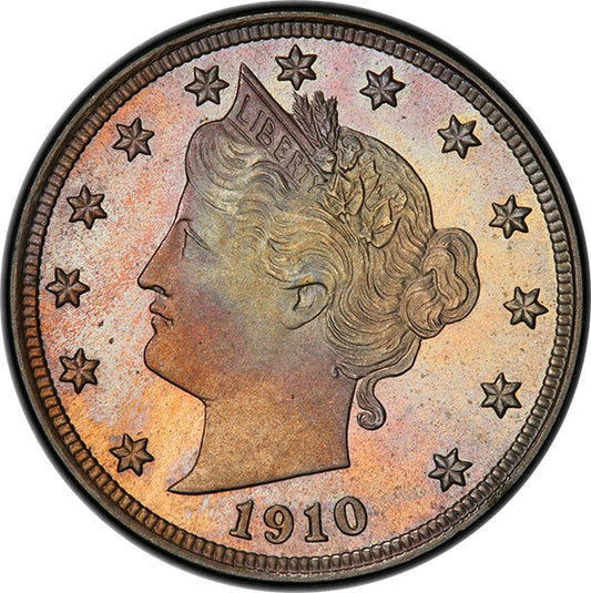 (3908) 1910 5C PCGS PR67+ CAC