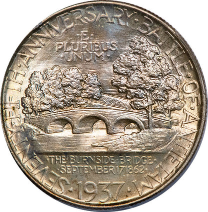 (9229) 1937 50C PCGS MS67+ Antietam CAC