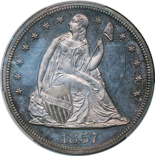 (7000) 1857 $1 PCGS PR66+ CAC