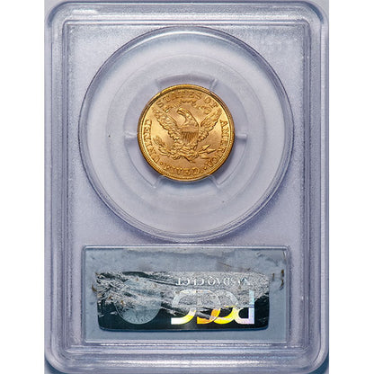 (8418) 1908 $5 PCGS MS64 Liberty CAC
