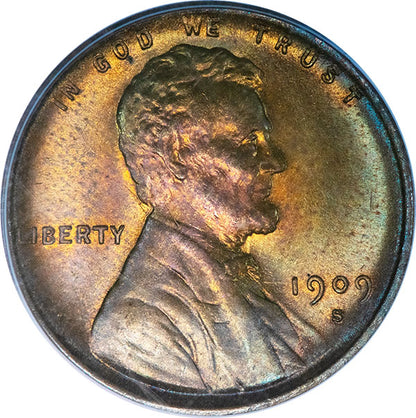 (2426) 1909-S VDB 1C PCGS MS65BN CAC