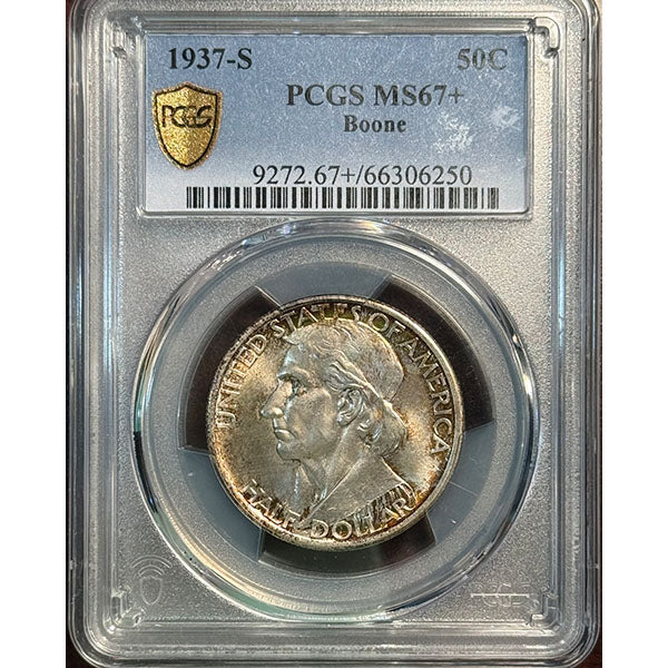 (9272) 1937-S 50C PCGS MS67+ Boone